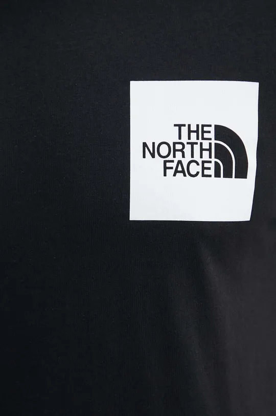 чорний Бавовняна футболка The North Face M S/S Fine Tee