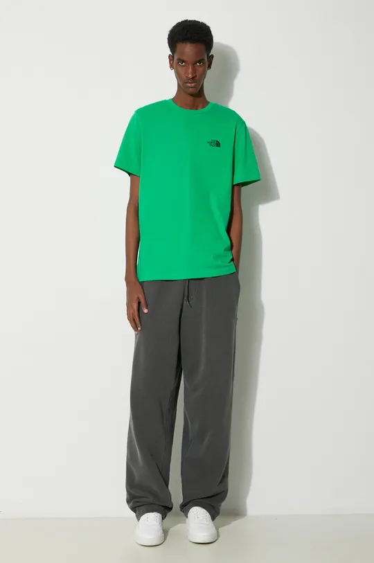 The North Face t-shirt M S/S Simple Dome Tee green