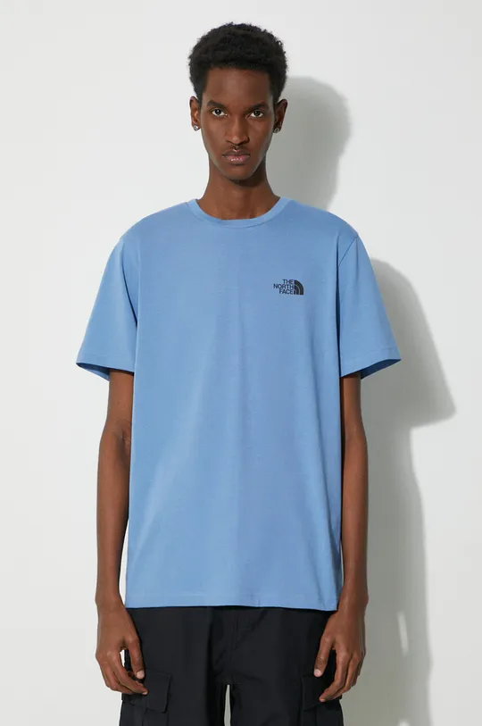 blue The North Face t-shirt M S/S Simple Dome Tee Men’s
