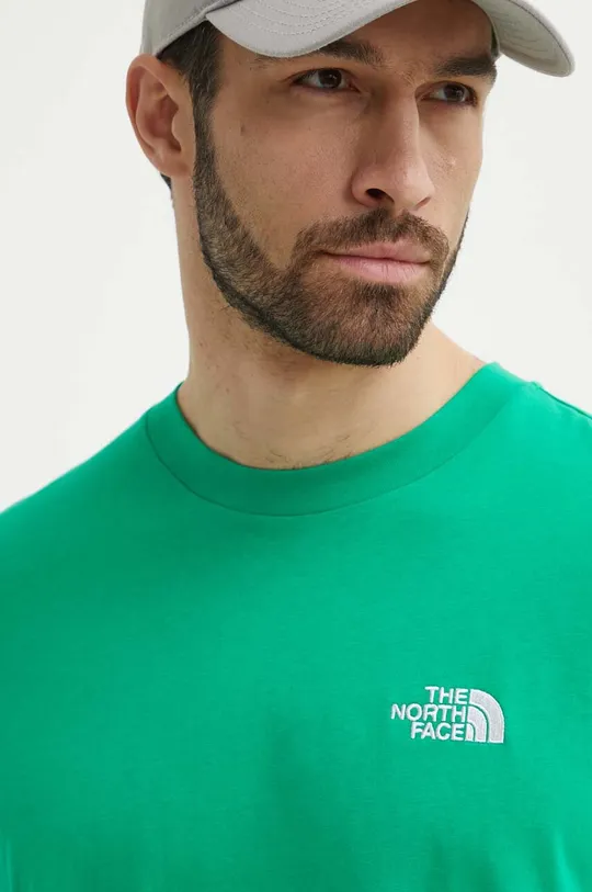 zelena Bombažna kratka majica The North Face Essential