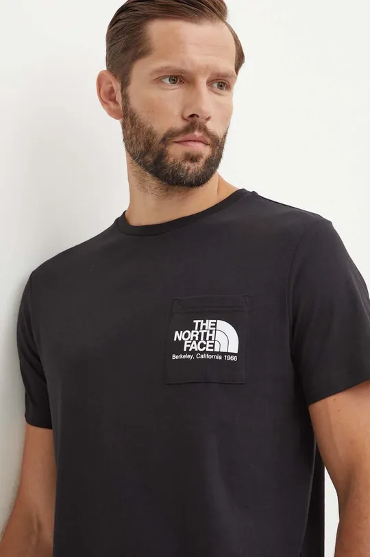black The North Face cotton t-shirt M Berkeley California Pocket S/S Tee Men’s