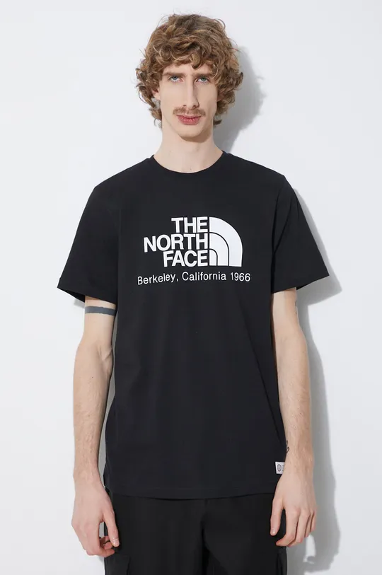 černá Bavlněné tričko The North Face M Berkeley California S/S Tee Pánský