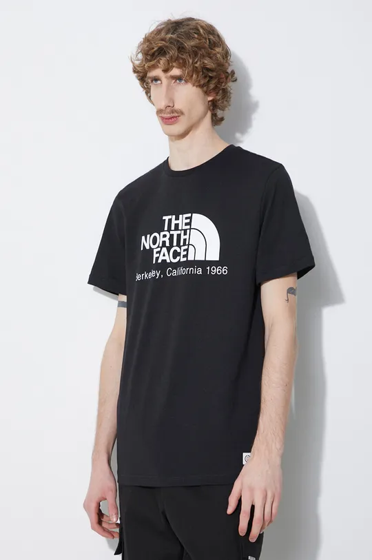 чёрный Хлопковая футболка The North Face M Berkeley California S/S Tee