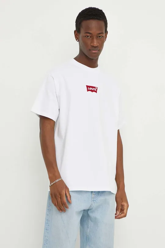 Levi's t-shirt bawełniany biały