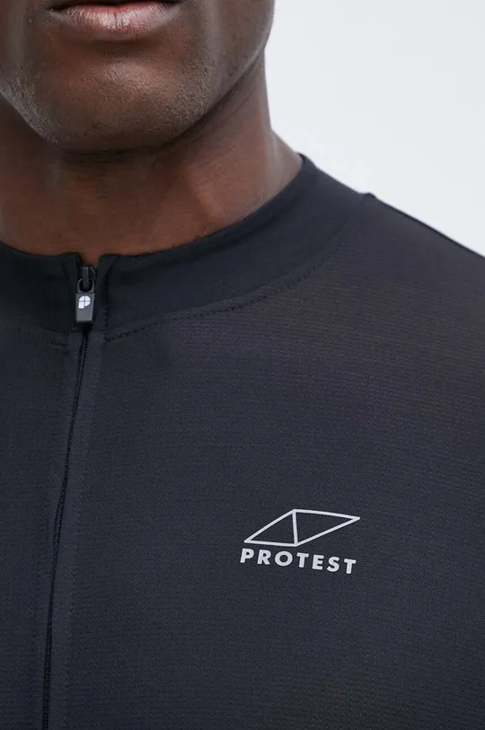 čierna Cyklistické tričko Protest Prtzabel
