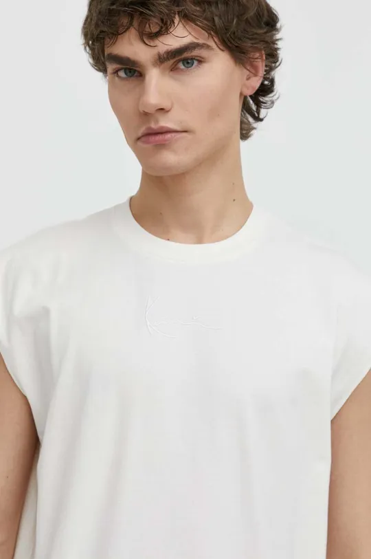 beige Karl Kani t-shirt in cotone