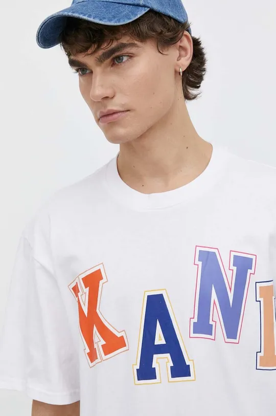 bianco Karl Kani t-shirt in cotone