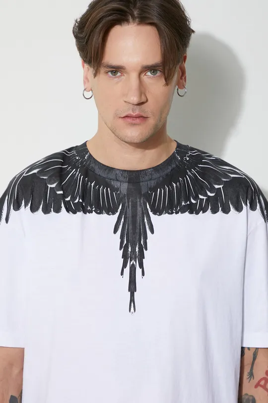 Bavlněné tričko Marcelo Burlon Icon Wings Basic Pánský