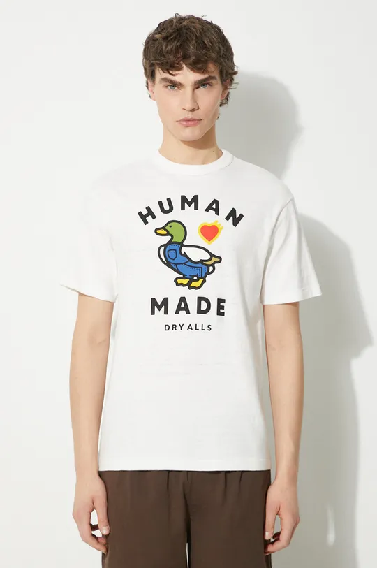 bílá Bavlněné tričko Human Made Graphic Pánský