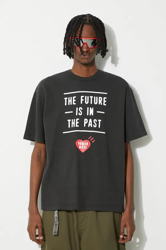 μαύρο Βαμβακερό μπλουζάκι Human Made Graphic Ανδρικά