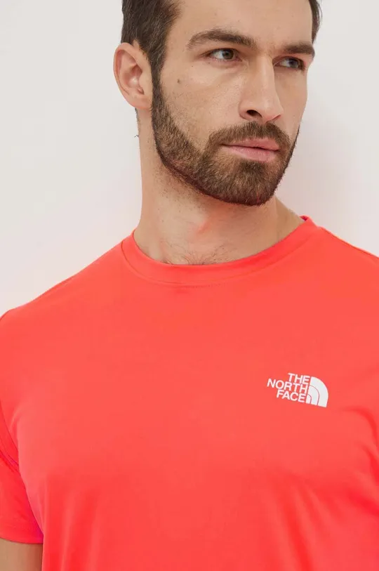 czerwony The North Face t-shirt sportowy Reaxion