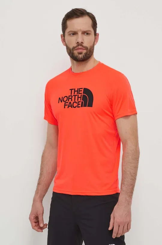 rosso The North Face maglietta da sport Reaxion Easy Uomo