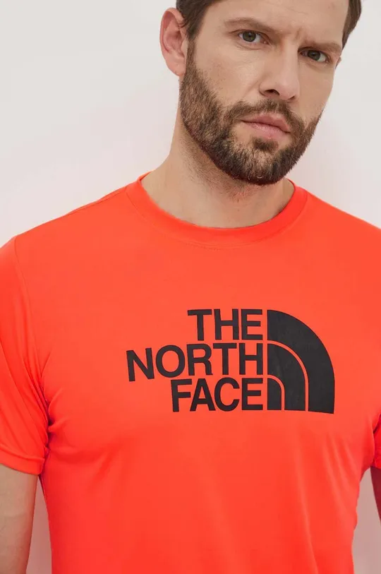 rosso The North Face maglietta da sport Reaxion Easy