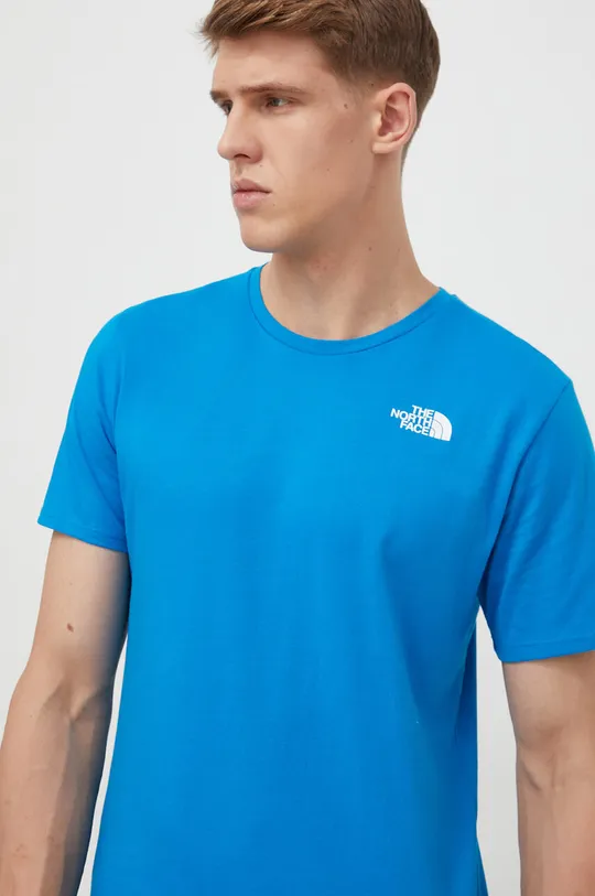 niebieski The North Face t-shirt