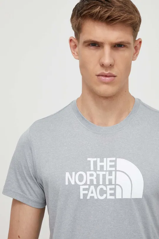 szary The North Face t-shirt sportowy Reaxion Easy Męski