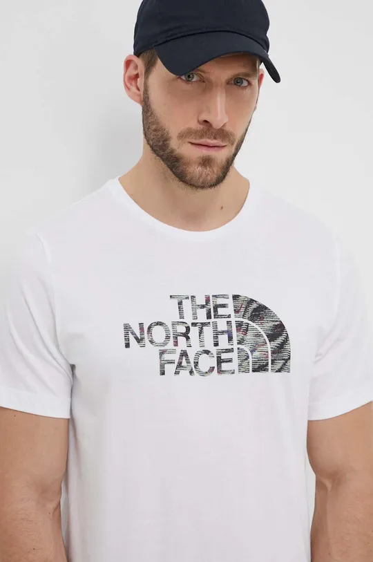 fehér The North Face pamut póló Férfi