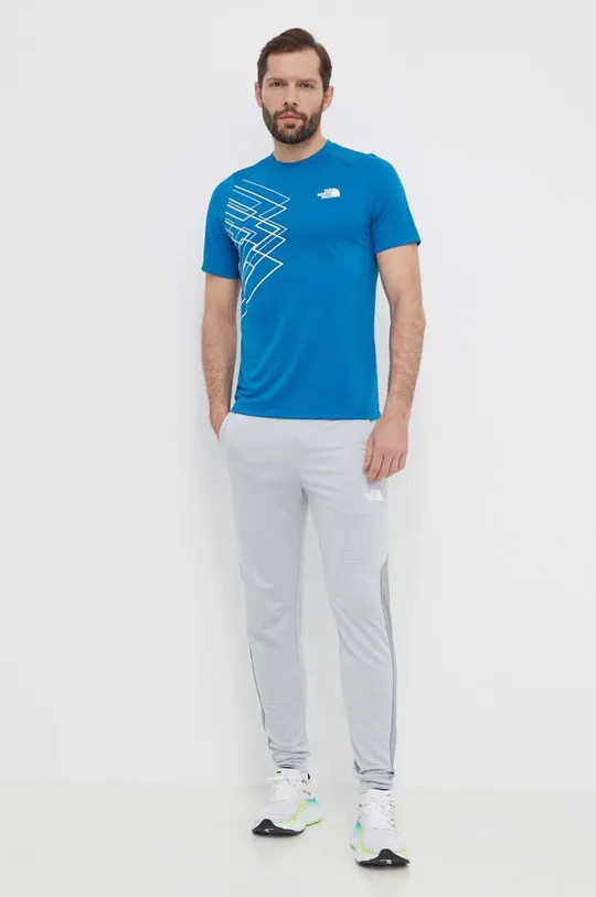 The North Face t-shirt sportowy Mountain Athletics niebieski