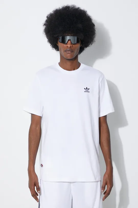 bílá Bavlněné tričko adidas Originals Climacool Pánský
