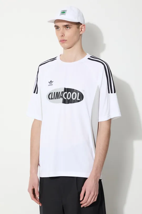 biały adidas Originals t-shirt Climacool