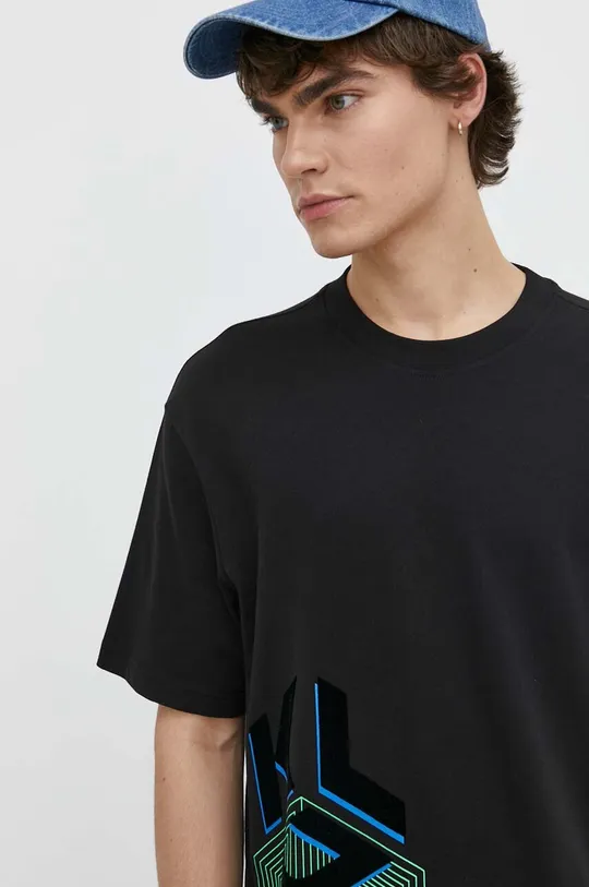 nero Karl Lagerfeld Jeans t-shirt in cotone