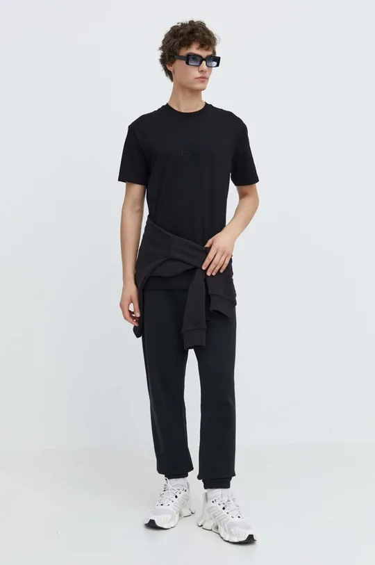 Karl Lagerfeld Jeans t-shirt in cotone nero