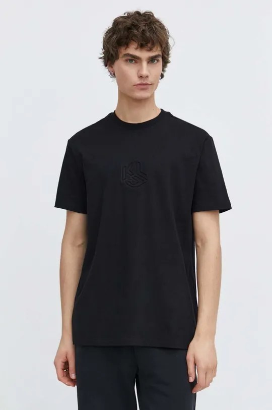 nero Karl Lagerfeld Jeans t-shirt in cotone