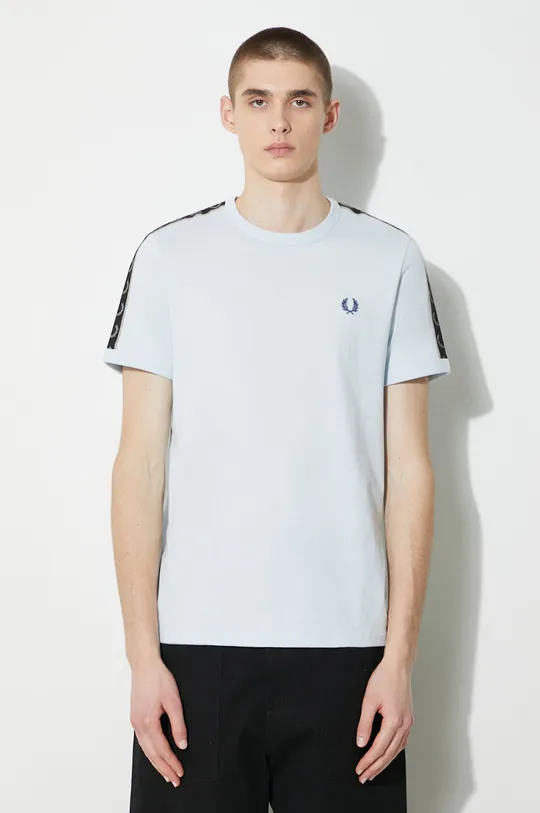 blu Fred Perry t-shirt Contrast Tape Ringer T-Shirt Uomo