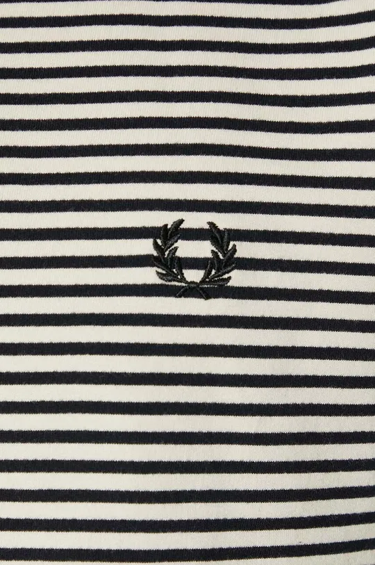 Fred Perry cotton t-shirt Fine Stripe Heavy Weight Tee