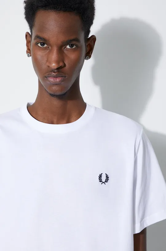Fred Perry t-shirt in cotone Rear Powder Laurel Graphic Tee Uomo
