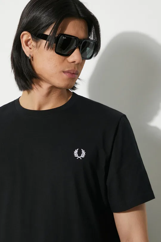 Fred Perry t-shirt in cotone Rear Powder Laurel Graphic Tee Uomo
