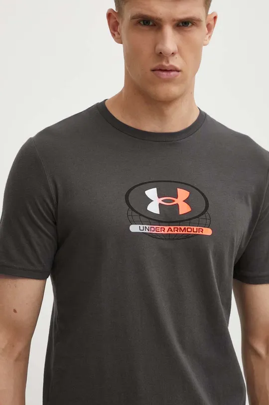 siva Majica kratkih rukava za trening Under Armour Global Lockertag Muški