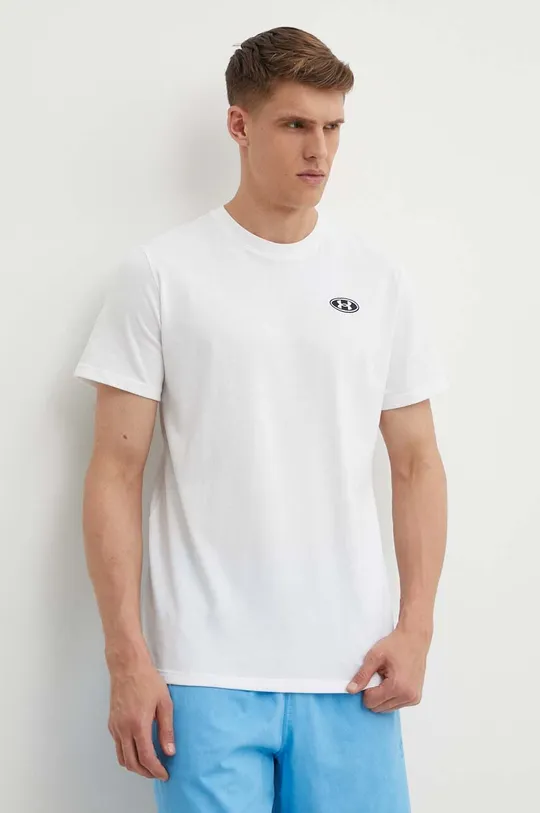 biały Under Armour t-shirt Męski