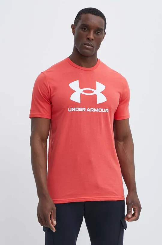 czerwony Under Armour t-shirt