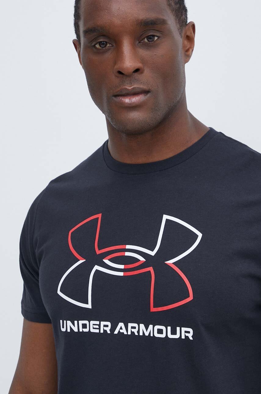 Футболка Under Armour мужской цвет чёрный узорный | ANSWEAR.ua