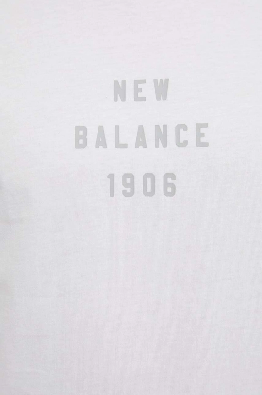 New Balance t-shirt bawełniany MT41519WT Męski