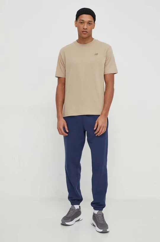 New Balance cotton t-shirt beige