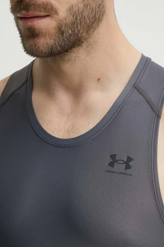 szary Under Armour t-shirt treningowy HG Iso-Chill Compression