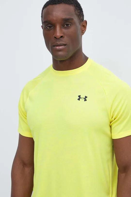 żółty Under Armour t-shirt treningowy Tech Textured