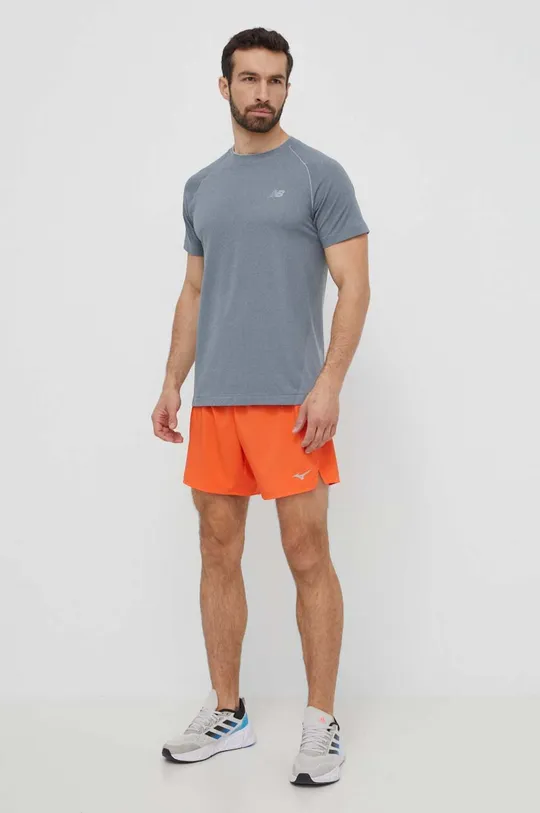 Sportska majica kratkih rukava New Balance siva