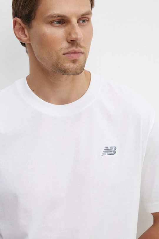 white New Balance cotton t-shirt Small Logo