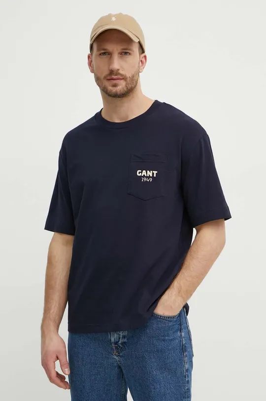 sötétkék Gant t-shirt