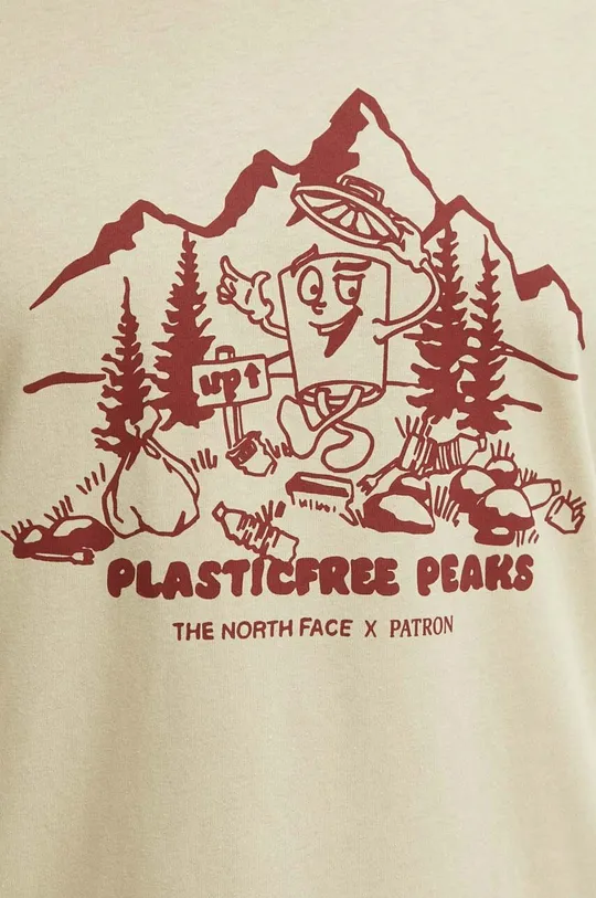 beige The North Face t-shirt