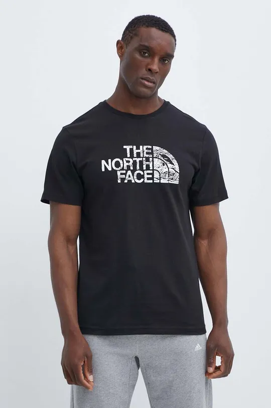 črna Bombažna kratka majica The North Face