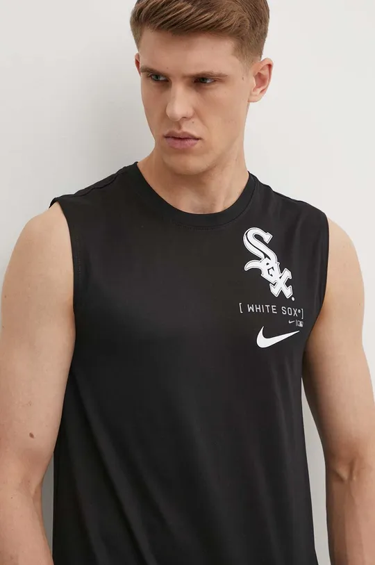 čierna Tréningové tričko Nike Chicago White Sox