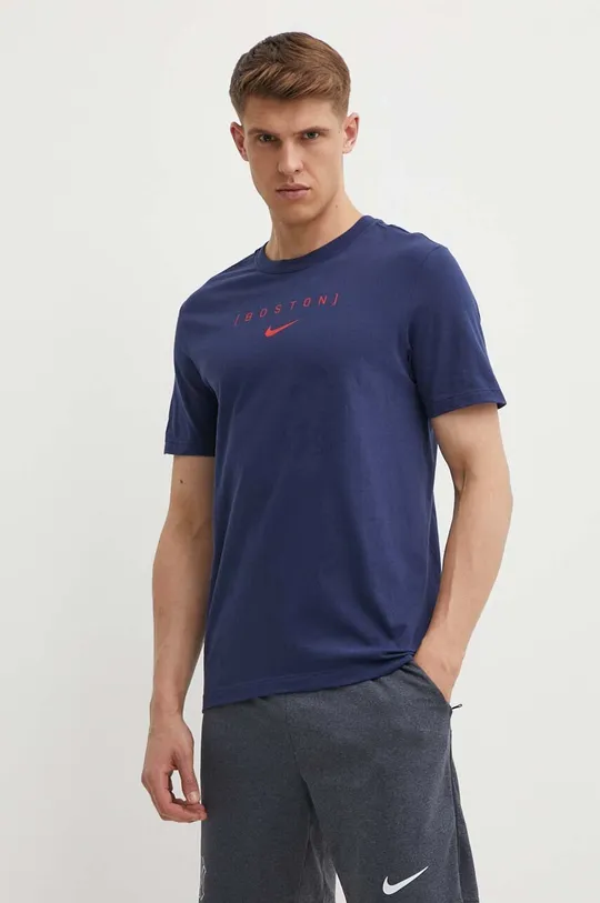 Nike t-shirt bawełniany Boston Red Sox 100 % Bawełna