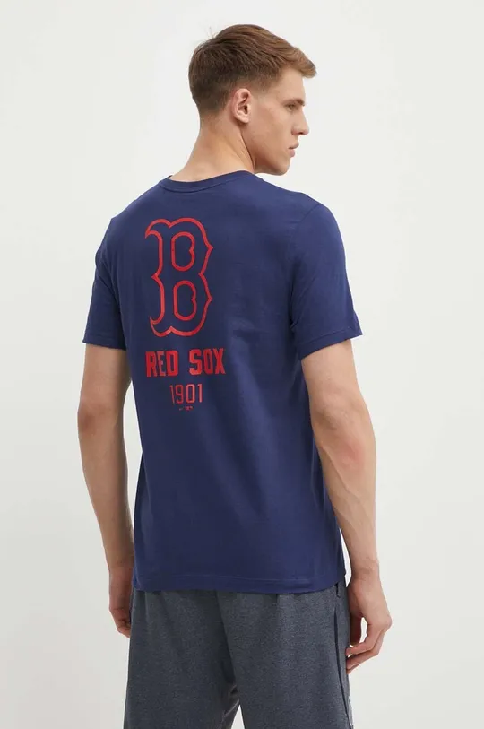 тёмно-синий Хлопковая футболка Nike Boston Red Sox