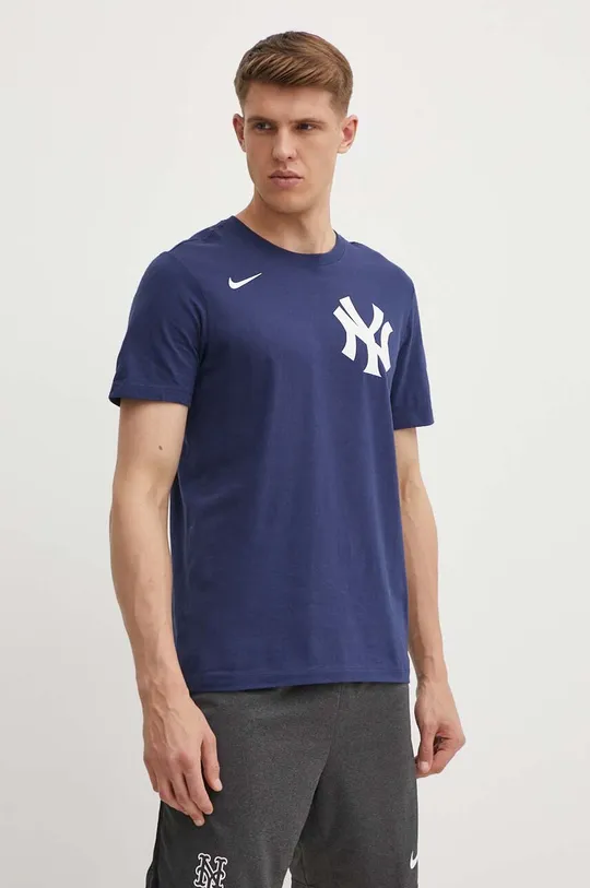 sötétkék Nike t-shirt New York Yankees Férfi