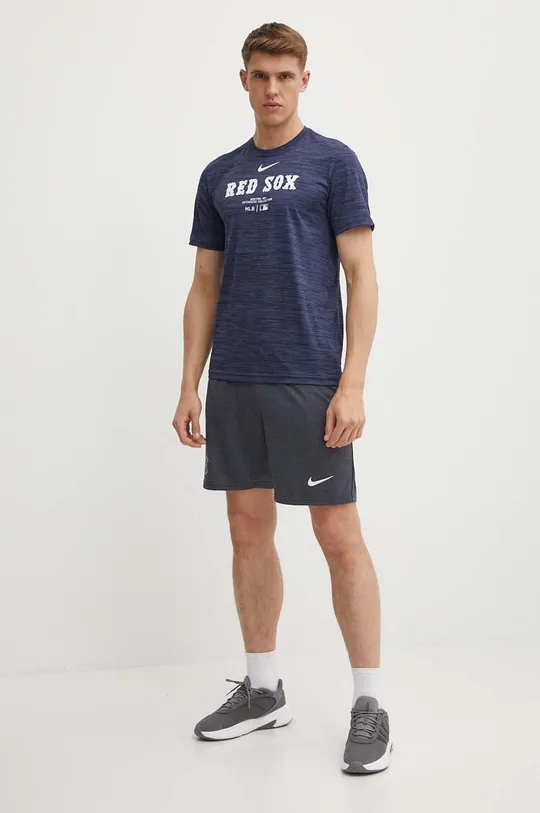 Kratka majica Nike Boston Red Sox mornarsko modra