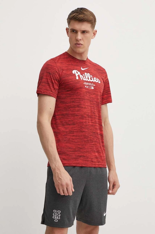 červená Tričko Nike Philadelphia Phillies Pánsky