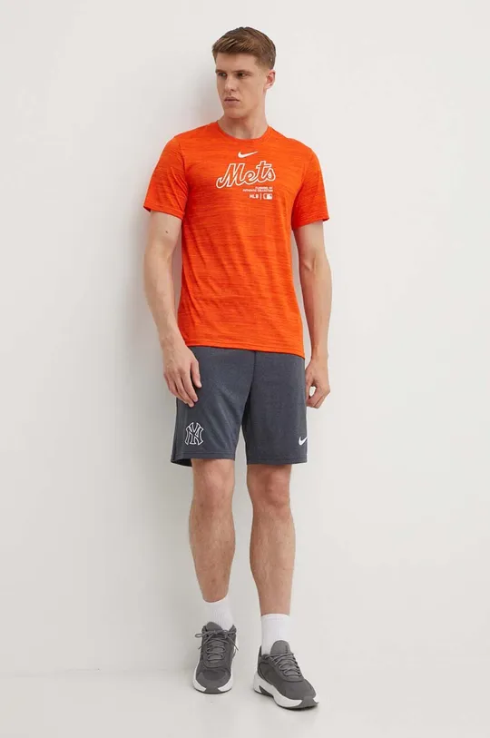 Nike t-shirt New York Mets pomarańczowy